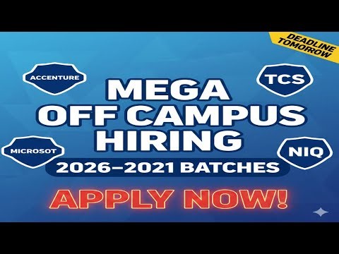 Biggest Mass Hiring 2026/2025/2024 | Accenture, Cognizant, Reliance, Concentrix,GlobalLogic (Telugu)