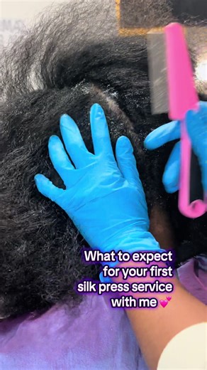 Healthy Natural Hair Journey: Silk Press Services
