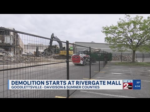Demolition starts at RiverGate Mall