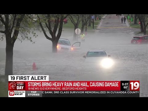Bedford Heights residents deal with Wednesday's storm damage