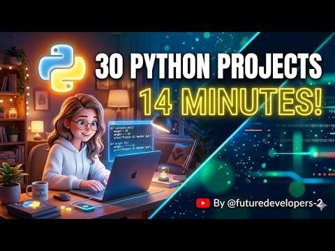 I Built 30 Python Projects in ONE Video! (Fastest Tutorial) 🔥 (Hype creator)