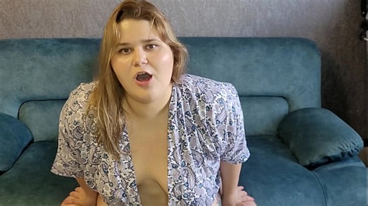 Chubby mommy with a huge juicy ass loves to suck on Saturdays and let you fuck her tight pussy hard without a condom