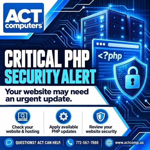 Critical PHP Security Alert | ACT Computers