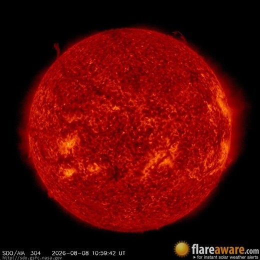 7 Aug - 8 Aug: 24 Hour Solar Activity (Earth Facing; Solar Storm, Sunspot, Solar Flare, CME)