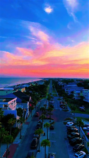 Some places don’t even look real. 🌴🌅 Welcome to Isle of Palms, South Carolina — where coastal living feels like a dream. #IsleOfPalms #SouthCarolina #CharlestonSC #BeachLife #dronephotography