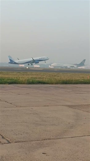IndiGo Takeoff Like a Rocket 🚀 IGI Delhi Airside View #aviation #indigo #igidlehi