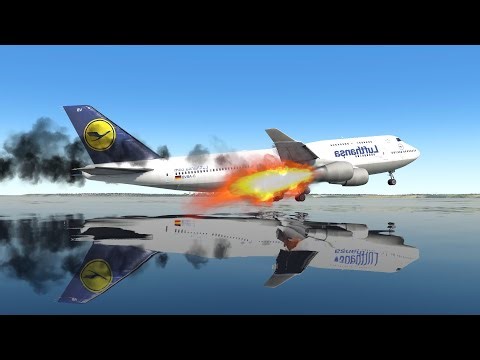 🔴LIVE Boeing 747 Nearly Hits Water | Last Second Save | X-PLANE 11