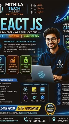 Master React JS course and training institute Looking to become a Front-End Developer