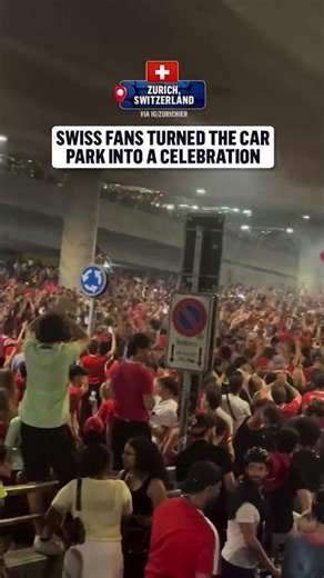 A round of 16 win started a Switzerland PARTY 🇨🇭