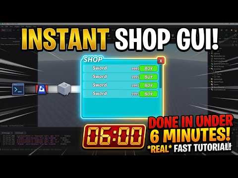 How to make a SHOP GUI in 9 MINUTES! (Roblox Studio Tutorial)