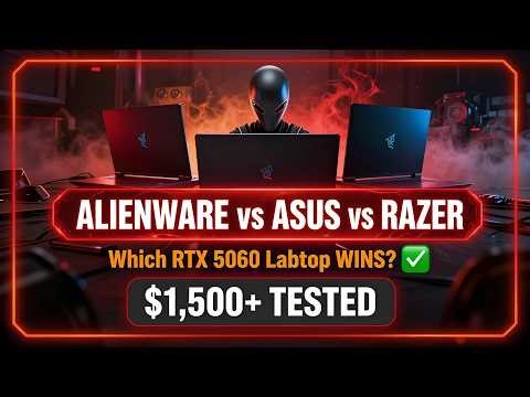 TOP 3 Gaming Laptops 2026: Alienware Aurora 16 vs ASUS ROG Zephyrus G14 vs Razer Blade 14