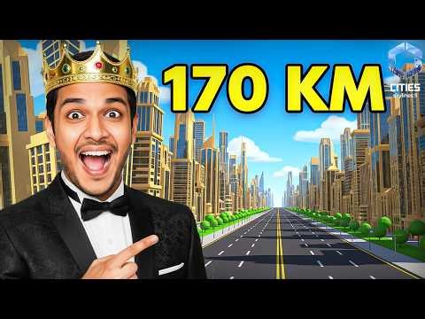 I Built The 170km LINE Tower in My CITY! Cities Skylines 2