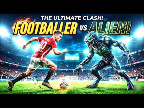 Earth’s Best Player vs Alien 👽 | Epic Showdown. #football #alien
