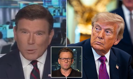 Fox News' Bret Baier responds in real time to Trump Truth Social post panning costar