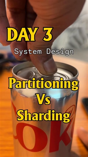 PARTITIONING vs SHARDING in Database #Database #SystemDesign #Backend #Programming #Software