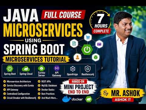 Java Microservices Full Course in 7 Hours | Spring Boot Microservices Tutorial with Mini Project
