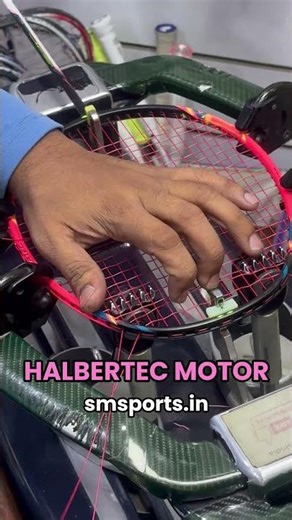 Li-Ning Halbertec Motor 5U Pink Stringing | Yonex BG 65 Titanium 27 LBS