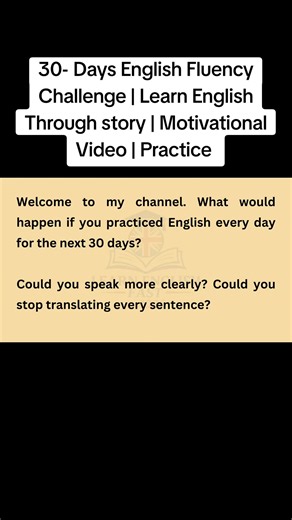 30-Day English Fluency Challenge: Speak Confidently