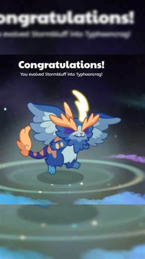 Stormbluff Evolves into Typhooncrag! Prodigy Math!