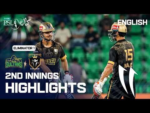 2nd Innings Highlights | Multan vs Hyderabad | English | Eliminator 1 | Match 42 | PSL 11 | MZB1K
