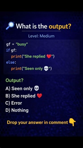 Most People Fail This Python Output Question 🤯 | If-Else Logic