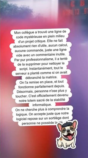 La magie noire du développeur 💻✨