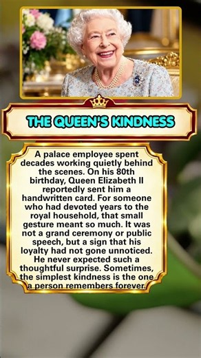 Queen Elizabeth II Remembered Worker’s 80th Birthday 💌 #RoyalFamily #QueenElizabethII