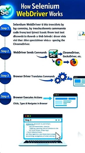 how selenium web driver works