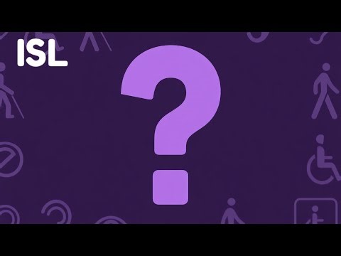 What do disabled people think about? W/ Irish Sign Language (ISL)