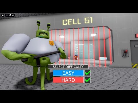 ALIEN PRISON RUN! SCARY OBBY roblox Gameplay Walkthrough No Death 4K