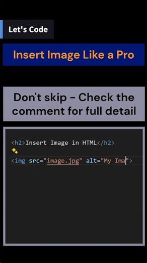 How to Insert Images in HTML (The Professional Way) #webdevelopment #codingtips #programming #html5​