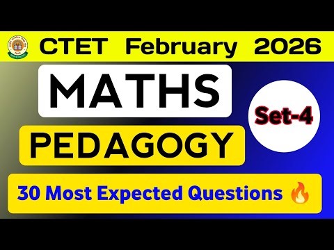 CTET Maths Pedagogy Mcq | 30 Most Expected Questions 