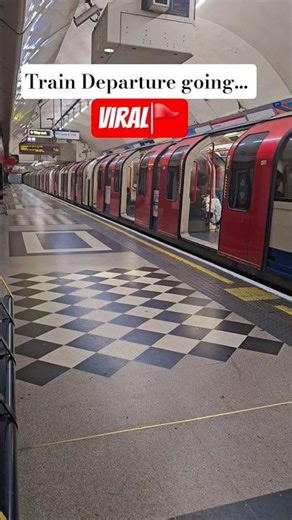 train departure at London Underground station #tfl #train #journey #london #shorts #vlog
