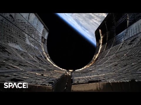 Blue Origin New Glenn rocket's fairing cams capture re-entry and splashdown footage