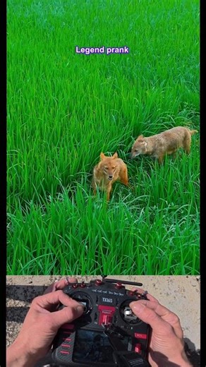 Drone prank with fox 🦊🤣😁।। Drone prank video#shortsfeed#prankvideo#prank#shorts#trending#viral