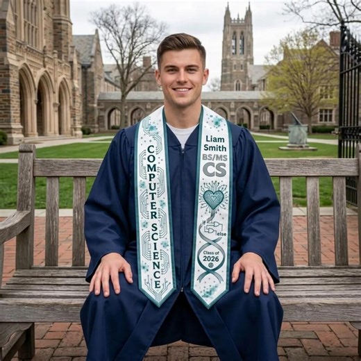 Personalized Computer Science Graduation Stole 2026, Custom Name CS Grad Sash, Tech Graduation Gift for Him or Her - Etsy