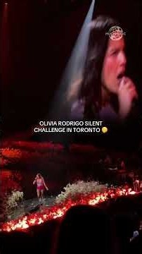 Olivia Rodrigo silent challenge in Toronto!