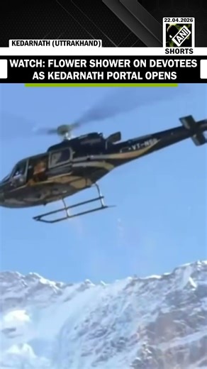 Watch: Devotees get a flower shower on the occasion of Kedarnath’s portal opening