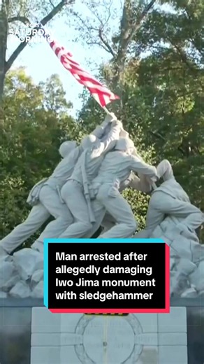 A man is accused of beheading a statue commemorating the battle of Iwo Jima, using a sledgehammer. Police say 27-year-old Miguel Alonso Maldonado Soriano damaged the statue near Quantico in Virginia. Maldonado Soriano, whom DHS officials allege is in the country illegally, is being held in jail without bond.