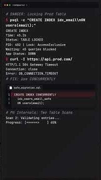 Your DB Migration Just Locked Every Table (Stop Killing Prod)