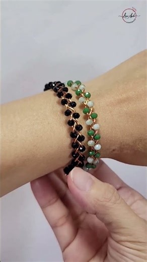 Braid 3 wire bracelet - Free tutorial video link above the title #shortsvideo #wireworks