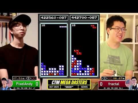 KILLTRIS NEEDED?? Andy, Fractal | SEMIS | MEGA DASTERS October 2025 | Classic Tetris Monthly