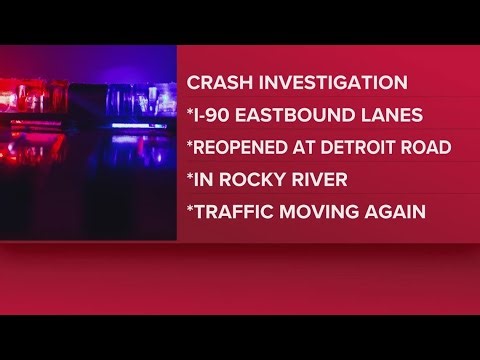 I-90 East reopens after crash in Rocky River