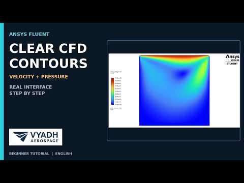 ANSYS Fluent: Clear Velocity and Pressure Contours | Beginner Tutorial