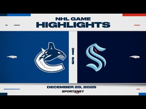 NHL Highlights | Canucks vs. Kraken - December 29, 2025