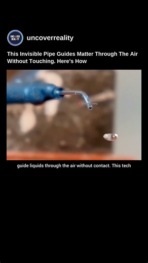 This Invisible Pipe Guides Matter Through The Air Without Touching. Here's How #physics #shorts
