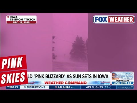 Why Can The Sky Turn Pink In A Winter Storm?