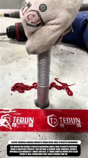 Clever Chemical Anchor Concrete Rebar Resin: High-Strength Anchoring! #innovation #work #process