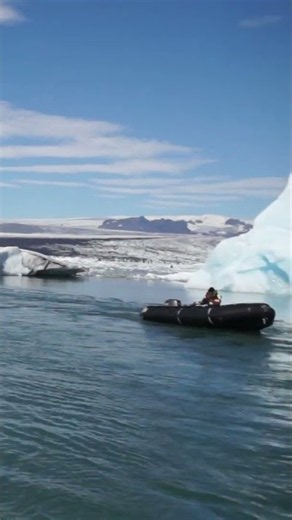 Lara Croft! Jokulsarlon Glacier Lagoon