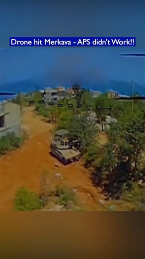 Recon Drone Guides FPV Strike on Israeli Merkava Tank!!